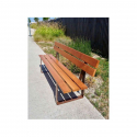 Banc de ville - Banc public bois et acier - Banc de jardin