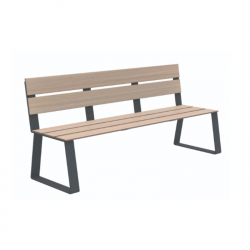 Banc urbain en HPL compact...