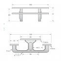 Table pique-nique en béton dimensions