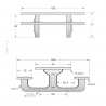 Table pique-nique en béton dimensions