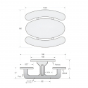 Dimensions table pique-nique en béton - Table pique-nique