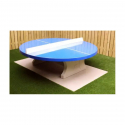 Table de ping-pong pour collectivités - Table ping-pong béton ronde -