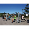 Fitness urbain - Parcours sportif - Station fitness extérieur