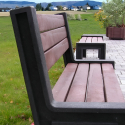 Banc urbain en plastique recyclé - Banc de ville - Banc collectivités