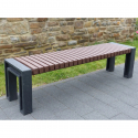 Banc de rue - Banc collectivité en plastique recyclé - Banc urbain