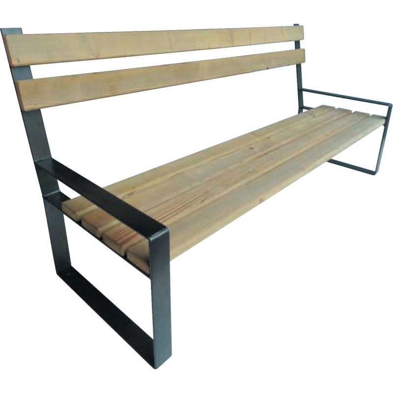 Banc  Dallas, 6 finitions, piétement acier