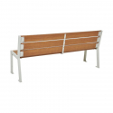 Banc de jardin - Banc acier et bois - Banc public