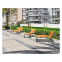 Chaise longue de ville - Transat public - Banc urbain design