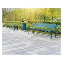 Banc extérieur en métal - Banc de ville - Banc urbain