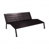 Chaise longue en acier - Banc de ville - banc urbain