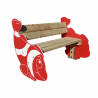 Banc ludique en bois - Banc scolaire - Banc maternelle