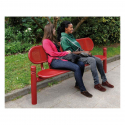 Banc de ville - Banc acier - Banc jardin public