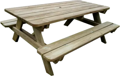 Table pique-nique pour collectivité, table de pique-nique 10 personnes en  bois